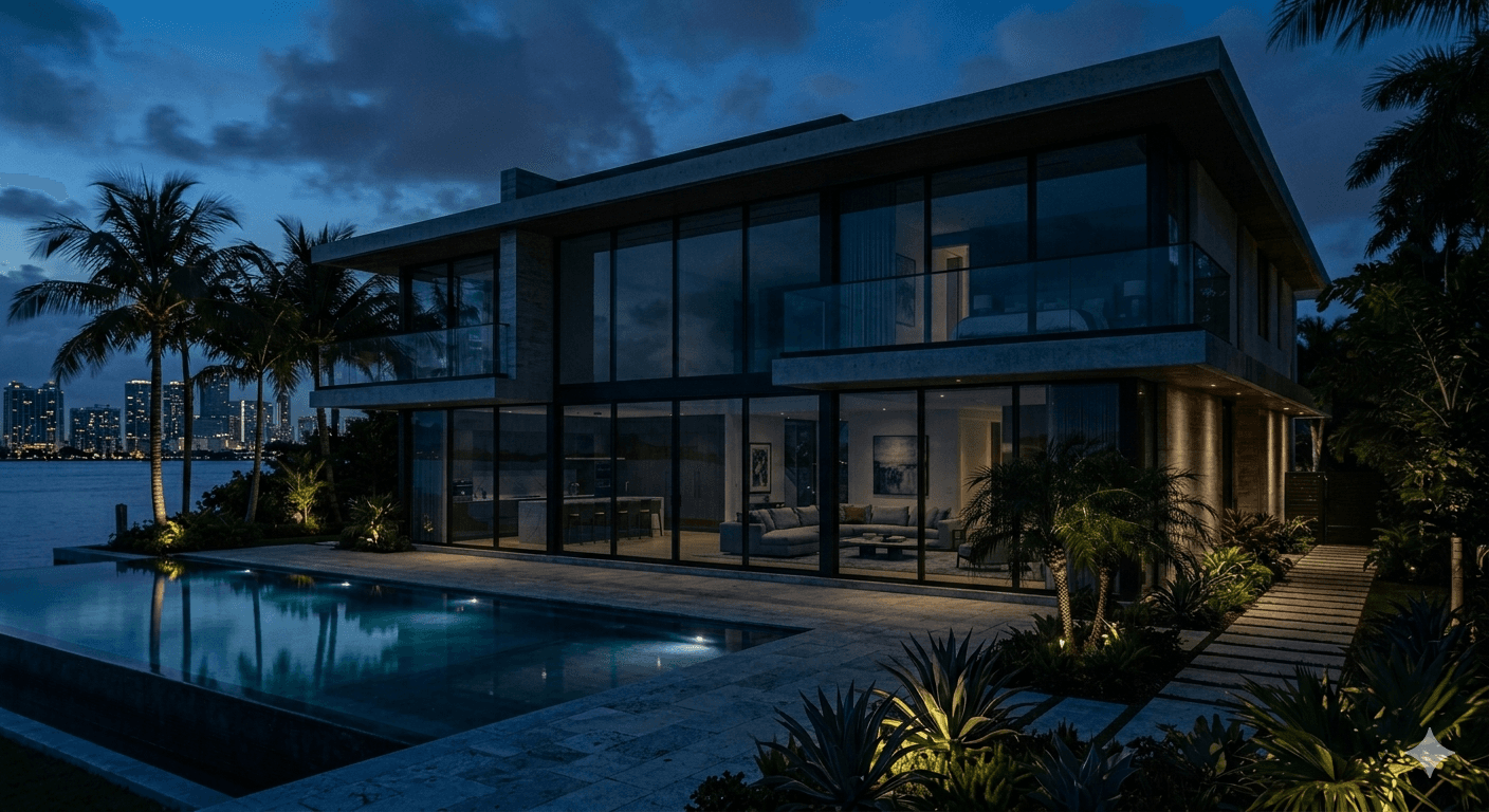 Villa Miami — all lights off